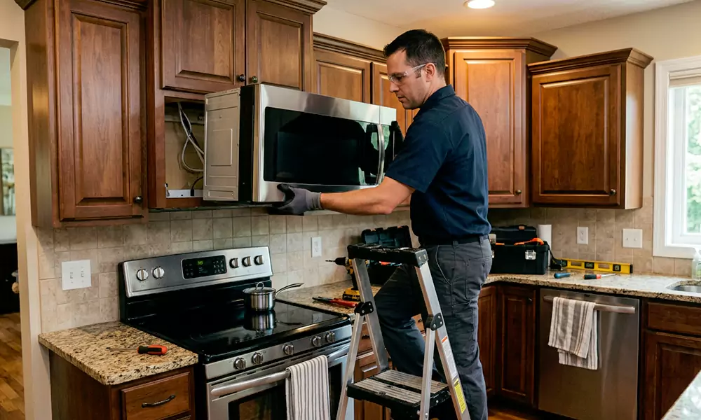 Microwave Installation in Horn Lake, MS