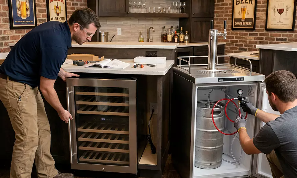 Wine Cooler and Kegerator Installation in Horn Lake, MS