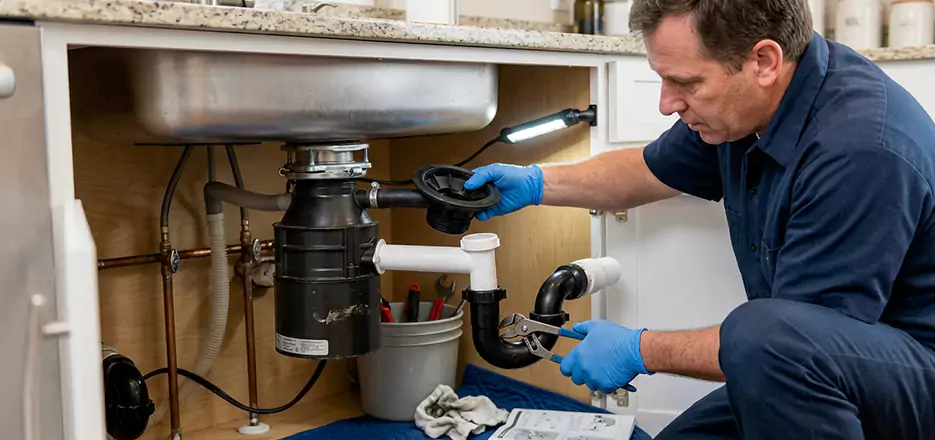 Garbage Disposal Splash Guard and Trap Installation in Horn Lake